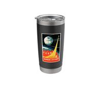 Sputnik First Satellite Soviet Space Race Art Stainless Steel Insulated Tumbler