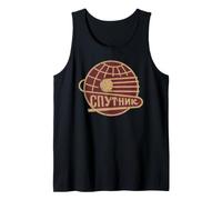 Sputnik Soviet Space Program Retro USSR Emblem Tank Top