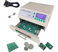 SPUZZO Reflow Oven,800W T962 Automatic Reflow Soldering Machine Professional Infrared Heater Soldering Machine with Hot Air Circulation for PCB SMT Soldering Proofing 180 x 235 mm