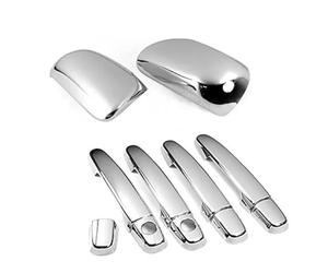 SPVPDMIWFK Exterior Door Handle 1PCS for Corolla 2009-2013 for Yaris 2007-2011 Chrome Side Door Handle + Mirror Covers Outside Door Handle