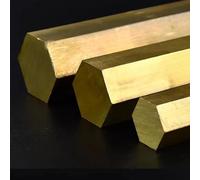 SPWWW Brass Hex Rods Hexagonal Bar 3mm 4mm 5mm 6mm 7mm 8mm 9mm 10mm 11mm 12mm 13mm 14mm 15mm 16mm 17mm 18mm 19mm 20mm 30mm 40mm(Length 500mm 1pc,19mm)