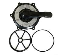 SPX0710XBA17 Key Cover and Handle Assembly for SP 710XR50 Multi-Port Valve, Compatible with 1.5 Inch Valves, ABS Plastic Construction Pool Filter Handle