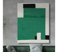 SPXLUCAU Nordic Modern Minimalist Style Green Breathing Canvas Wall Art, for Living Room, Study(30x40cm/No frame)