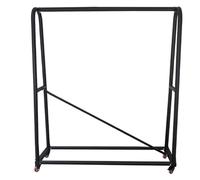 SPXTOM 16/28/20 Rolls Vinyl Cart Mobile Rack, Metal, Heavy Duty Textile Storage Cart, Movable Wire Spool Organizer Holder with Wheels, for Leather Roll/Window Film/Wallpaper Disp(165cm,18rods)
