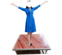 SPXTOM 3.3/4/4.2ft Heavy Duty Stage Platform, Steel, Compact Stage Platform with Adjustable Legs, Folding Performance Deck, Portable, for Band Events Drums Concerts Bars(100 * 150 * 30cm)