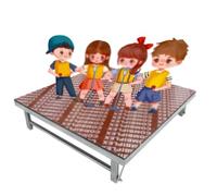 SPXTOM Home Steel Stage Platform, Load Capacity of 600lbs, Compact Stage Platform, Rectangular Folding Performance Deck, for Band Events Drums Concerts Bars, 3.3/4/4.2ft(100 * 150 * 30cm)