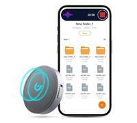 Spy 4K Small Mini Voice Activated Audio Recorder Hidden | Long 94 Hour Storage Capacity (8GB) | 20 Hours Recording | Date & Time Stamp | Easy to Use | Crystal Clear Digital Recorder (Gray-128GB)