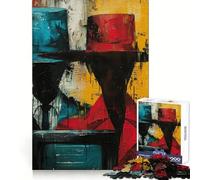 Spy Abstract Painting 1000 Piece Jigsaw Puzzle for Teenagers Brain Challenge Toy Relax Time Precise Cut Art Display 50x75cm