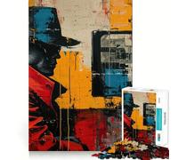 Spy Abstract Painting Hard Jigsaw Puzzle for Adults 1000 Pieces Boost Recall Calm Escape Tight Edge 38x52cm