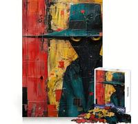 Spy Abstract Painting Jigsaw Puzzle for Adults 1000 Pieces Smart Reason Toy Group Joy Smooth Edge Fine Art Piece 38x26cm