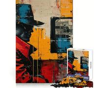 Spy Abstract Painting Jigsaw Puzzles 1000 Piece for Teenagers Mind Skill Toy Cozy Relax Design Assembly Thoughtful Gift 50x75cm