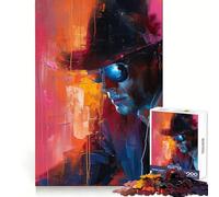Spy Abstract Painting Jigsaw Puzzles 1000 Pieces for Teenagers Mental Toy Anxiety Relief Premium Cut Elegant Gift 50x75cm