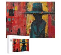 Spy Abstract Painting Themed Jigsaw Puzzle for Adults, 500 PCS