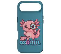 Spy Axolotl Kawaii Pink Detective Secret Agent Costume Girls Case for iPhone Air