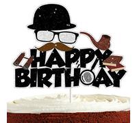 Spy Cake Topper for Boys Girls Happy Birthday Secret Agent Theme Party Supplies Job Cosplay Escape Room Party Decorations Detective Cake Decorations