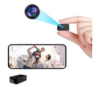 Spy Camera - 1080P Hidden Camera - WiFi Mini Cameras - Rechargeable Samll Spy Cam, Wireless Indoor/Outdoor Surveillance Ultra-Wide Angle Camera with Motion Detection, Real-Time Viewing with Mobile APP