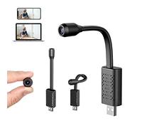 Spy Camera Wifi Hidden Camera,Small HD Security Surveillance Cameras With Night Vision Remote Surveillance,For Home Business Meeting Portable Nanny Cam USB Plug 1080P-Black 64 gb
