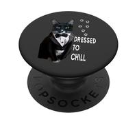 Spy Cat Tuxedo Dressed to Chill PopSockets Adhesive PopGrip