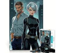 Spy Comic Art 1000 Piece Jigsaw Puzzles for Adults Jigsaw Strong Logic Toy Group Play Clear Edge Perfect Present 50x75cm