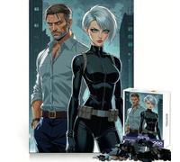 Spy Comic Art Puzzle for Teenagers 1000 Pieces Strengthen Memory Stress Free Smooth Edge 38x26cm