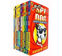 Spy Dog Series 10 Books Collection Set By Andrew Cope (Mummy Madness, Spy Dog, Rocket Rider, Captured, Storm Chaser, Unleashed, Brainwashed , Rollercoaster, Superbrain, Teachers Pet)