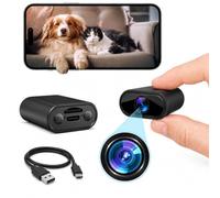 Spy Hidden Camera Mini 1080P,2.4G/5G WiFi Security Camera with Wireless App,Battery Powered, 150° Ultra Wide Angle,HD Night Vision,Remote Recording for Indoor & Outdoor Use,Supports SD Card Storage