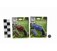 SPY MISSION DIE CAST 8 SHOT CAP GUN - 2 ASSORTED / ONLY 1 SUPPLIED
