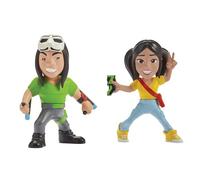 Spy Ninjas 3-INCH 2 FIGURE PACK. MELVIN PZ9 AND REGINA GINERA FIGURE SECRET NETWORK. SPY MISSION TOYS. HELP DEFEAT PROJECT ZORGO