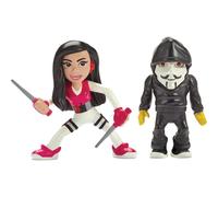 Spy Ninjas 3-INCH 2 FIGURE PACK. VY QWAINT AND PZ FUNF FIGURE SECRET NETWORK. SPY MISSION TOYS. HELP DEFEAT PROJECT ZORGO