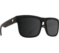 Spy Optic Discord Polarized Flat Sunglasses (SLAYco Matte Black Leopard - Happy Gray Green w/Silver Flash)