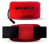 Spy Spot SpySpot Waterproof Small Pouch with Zipper - Portable GPS Tracker Holder for Dog Collar, Belt or Backpack, Fits GL300 & Other Trackers, Multi-Purpose Oxford Fabric Pouch (Red)
