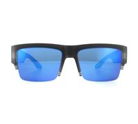 Spy Sunglasses Cyrus 50/50 6700000000060 Matte Black Ice HD Plus Grey Green With Dark Blue Spectra Mirror