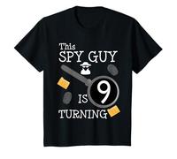 Spy Theme Birthday Party This Spy Guy is Turning 9 Years Old T-Shirt