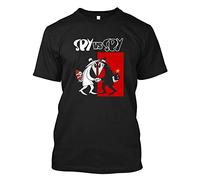 SPY vs SPY Comic Cartoon Mad Magazine - Custom t-Shirt tee Black