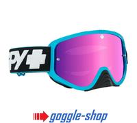 SPY WOOT GOGGLES MOTOCROSS MX BIKE - SLICE BLUE PINK SPECTRE MIRROR LENS