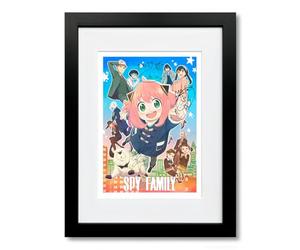 Spy x Family Cast Signed A4/A3 Poster Photo Print Framed Autograph Gift Anime TV Series Takuya Eguchi Atsumi Tanezaki SPYXFAMILY (A4 Black Framed & Mounted)