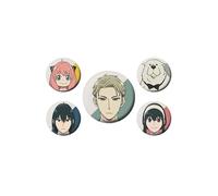Spy X Family Official Set Of 5 Badge Pack Pin Anime Manga Anya Loid Forger Yor
