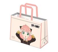 Spy x Family Reusable Tote (One Size) (Beige/Pink/Black)