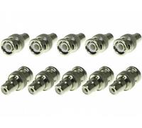 SpyCameraCCTV BNC Male to RCA Female Adapter/Connector x 10