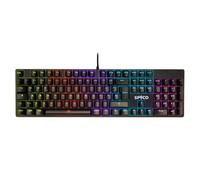 SPYCO Challenge KE-111, Mechanical Gaming Keyboard, Italian Layout, adjustable LED Backlight, Keys with ABS Keycaps, Brown Switches, 25 Anti-Ghosting Keys. Perfect for PC, Computer, Laptop, Mac