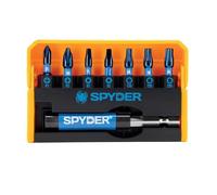 Spyder 8-Piece Impact Screwdriver Bit Kit, includes 3-Inch Magnetic Bit Holder (19027)