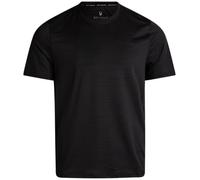 Spyder Athletic Mens T Shirt - Moisture Wicking Performance Ultra Soft Short Sleeve Running Gym Workout Shirts for Men, Black Jacquard, Large