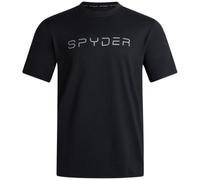 Spyder Athletic Mens T Shirt - Moisture Wicking Performance Ultra Soft Short Sleeve Running Gym Workout Shirts for Men, Heather Black, Medium