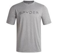 Spyder Athletic Mens T Shirt - Moisture Wicking Performance Ultra Soft Short Sleeve Running Gym Workout Shirts for Men, Heather Grey, Large