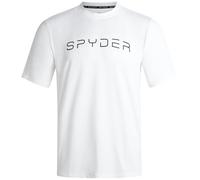Spyder Athletic Mens T Shirt - Moisture Wicking Performance Ultra Soft Short Sleeve Running Gym Workout Shirts for Men, White, Large