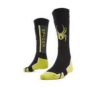 Spyder Boy's Sweep Socks, Black / Citron, S