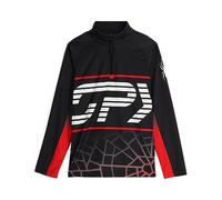 Spyder Boys Web Half Zip T-Neck, Black, M