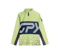 Spyder Boys Web Half Zip T-Neck, Lime Ice, S