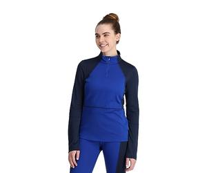 Spyder Charger 1/2 Zip Women Baselayer, Electric Blue, S