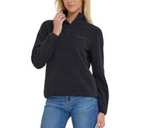 Spyder Fleece Pullover Women - Soft Quarter Zip Warm Lightweight Long Sleeve Sweater Top for Fall Winter Casual Wear, Black, S
